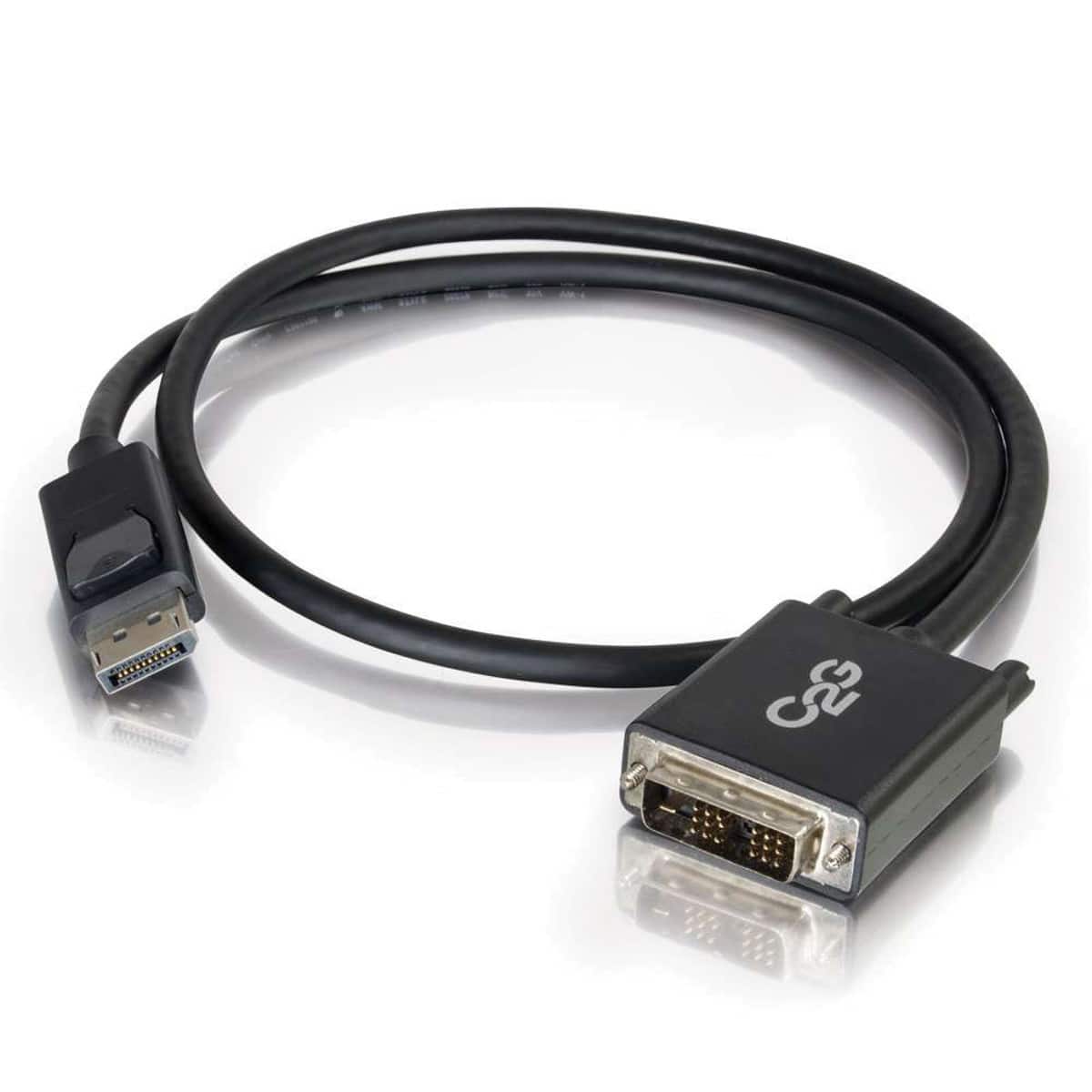 C2G - 6ft DisplayPort Male to Single Link DVI-D Male Adapter Cable - Black