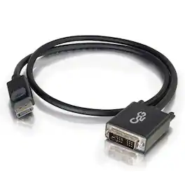 C2G - 6ft DisplayPort Male to Single Link DVI-D Male Adapter Cable - Black