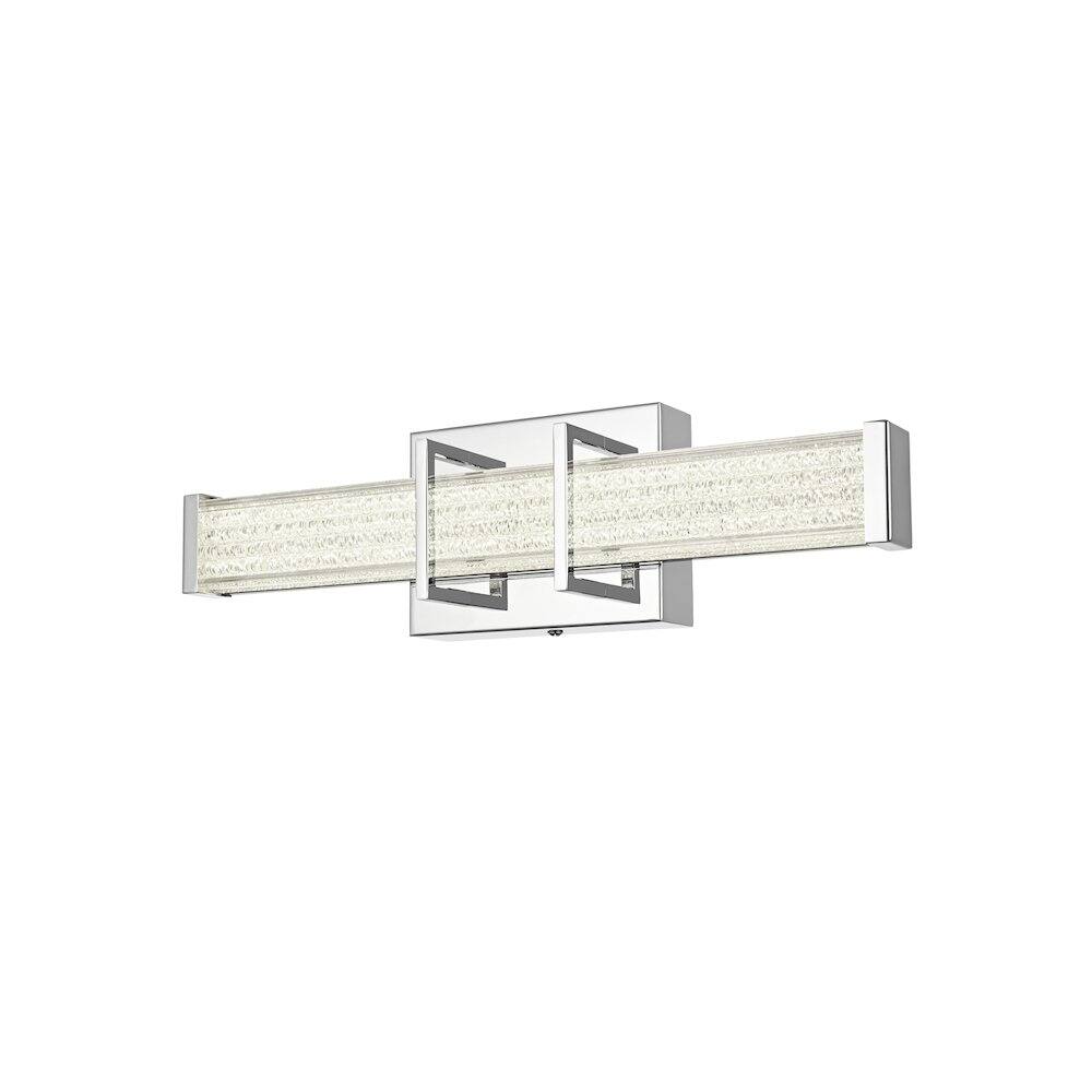 Left. Living District - Ivaan 16 Inch Led Wall Sconce In Chrome - Chrome.