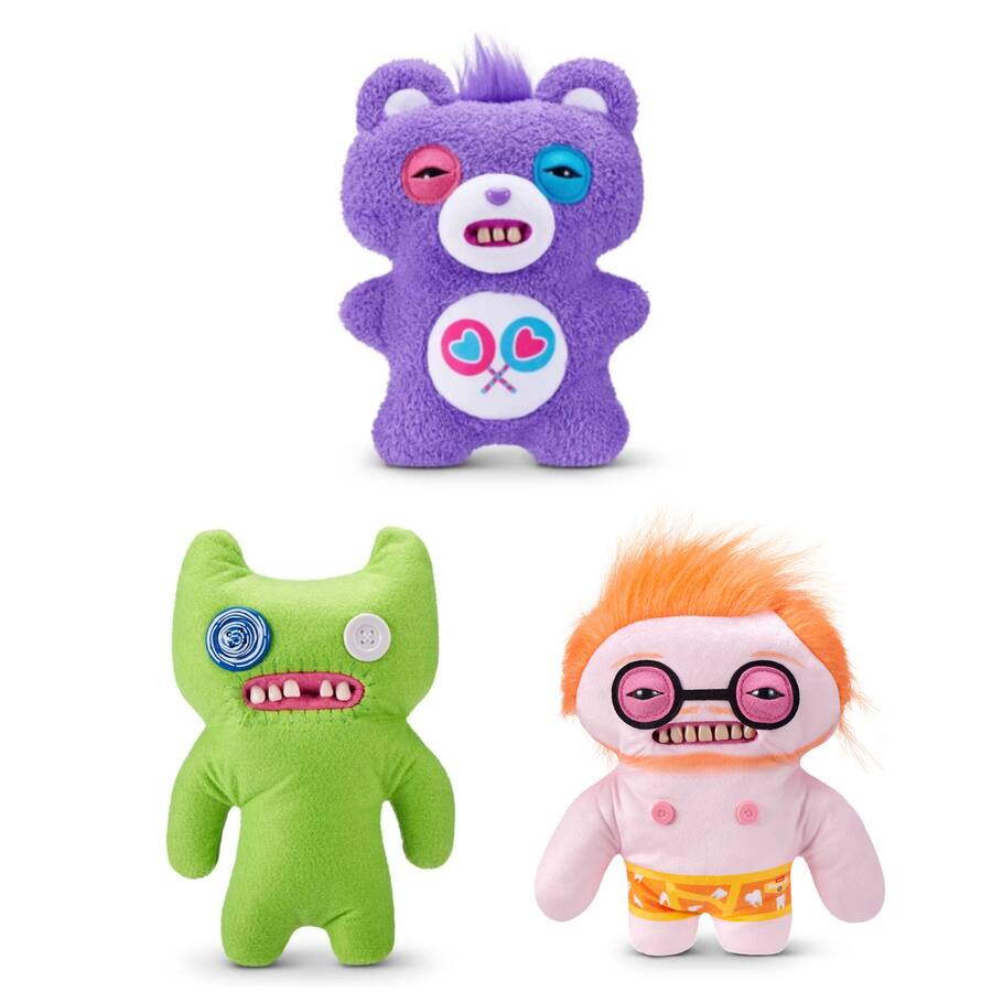 Gunky Set of 3 Zuru Fuggler Plush Toy 9 Inch Indecisive Monster, Gunky Goober ...