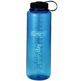 Nalgene - Wide Mouth Sustain Silo Water Bottle - 48 oz. - /Black - Blue