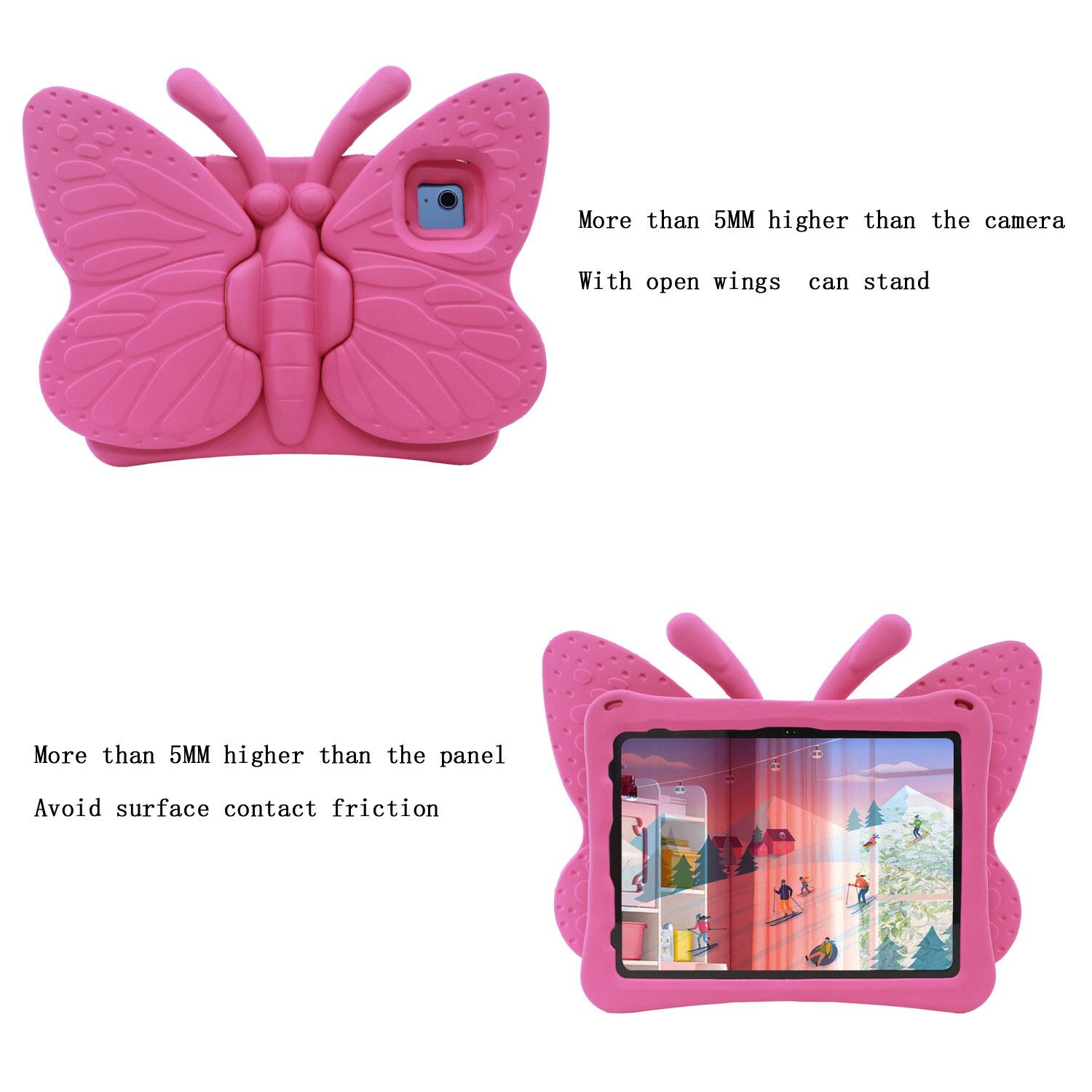 More than 5MM higher than the camera  
With open wings can stand  

More than 5MM higher than the panel  
Avoid surface contact friction
