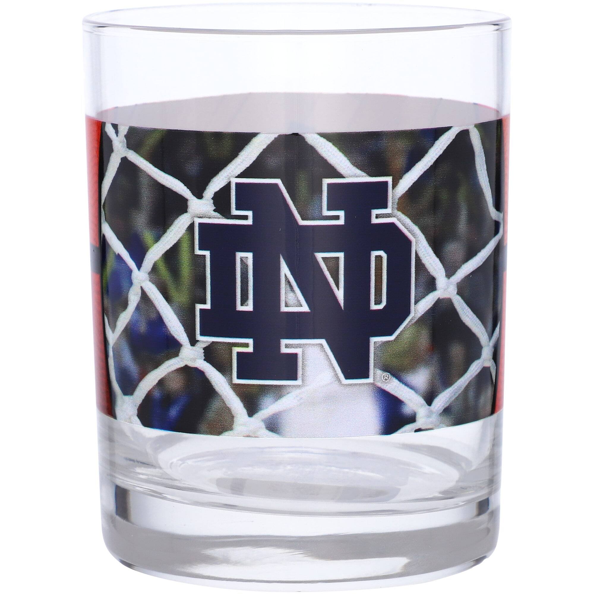 Alt View 1. Indigo Falls - Notre Dame Fighting Irish 14oz. Basketball Glass - Multicolor.