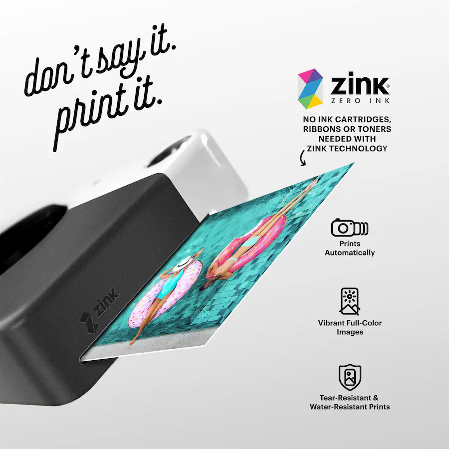 Kodak Printomatic Instant Print Camera, All in Bundle with Zink Paper ...