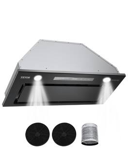 VEVOR - 12 inches - Convertible - Range Hood Insert - Silver