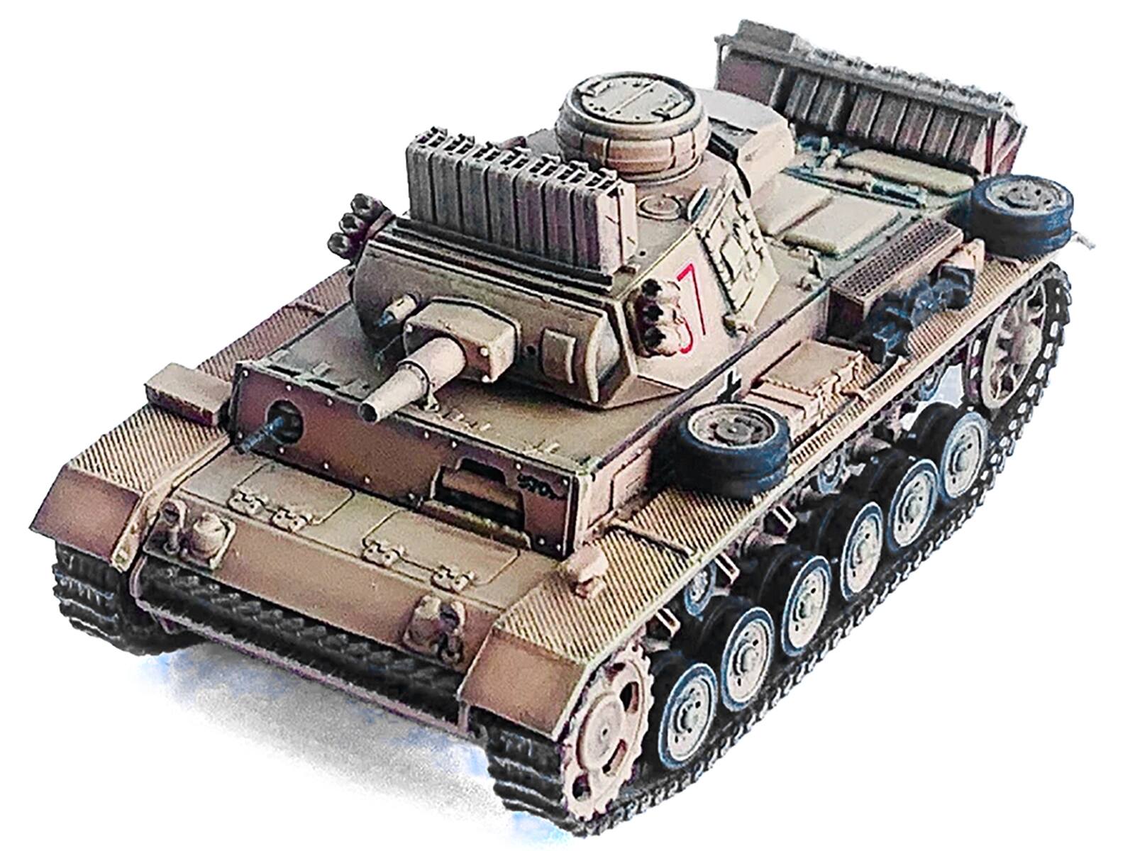 Alt View 1. Dragon Models - Germany Pz.Kpfw.III Ausf.N DAK Tank #07 "s.Pz.Abt.501, Tunisia" "NEO Dragon Armor" 1/72 Plastic Model by Dragon Models.