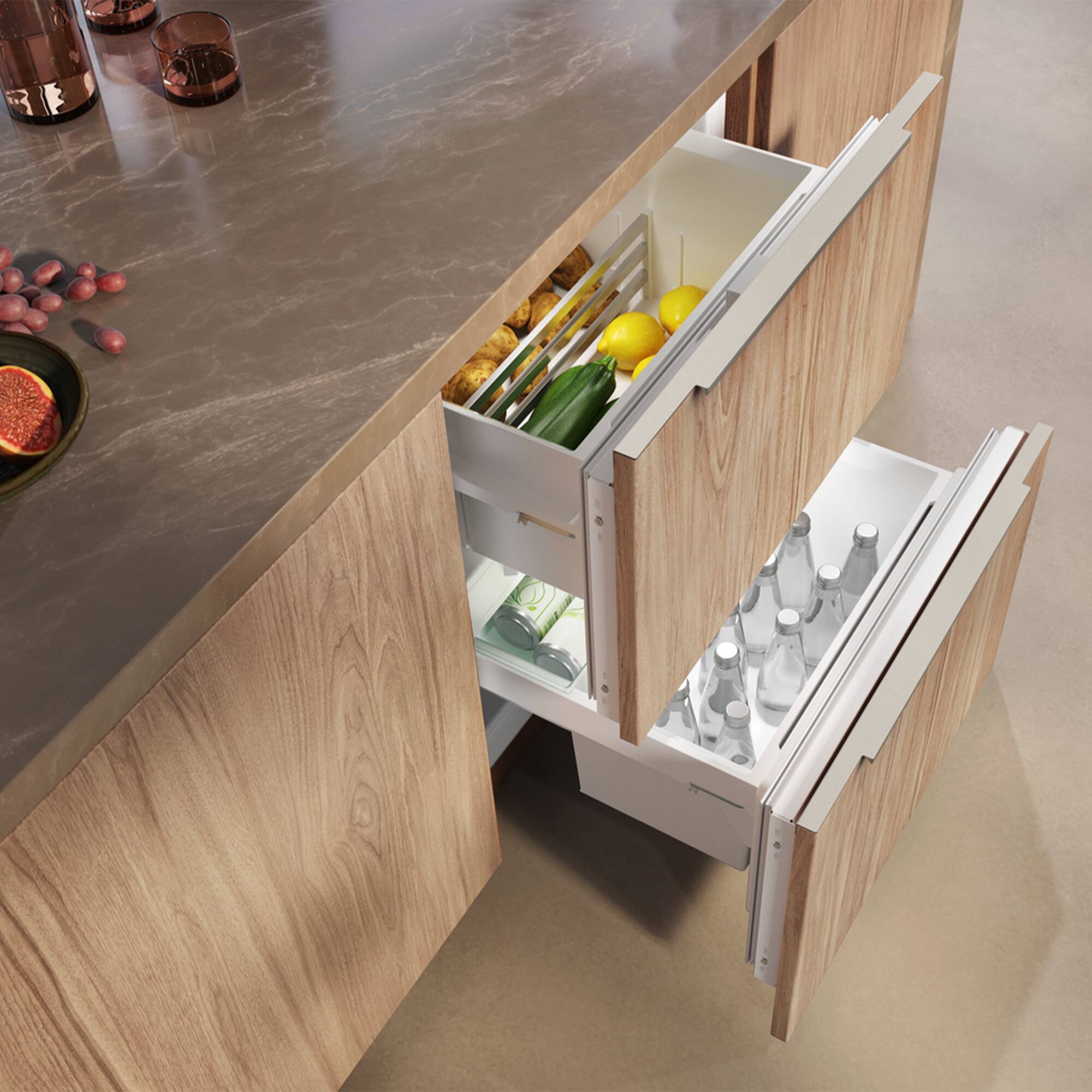 Back. Miele - Miele KU 7175 D 24" Built-In Undercounter Refrigerator Custom Panel Ready - Panel Ready.