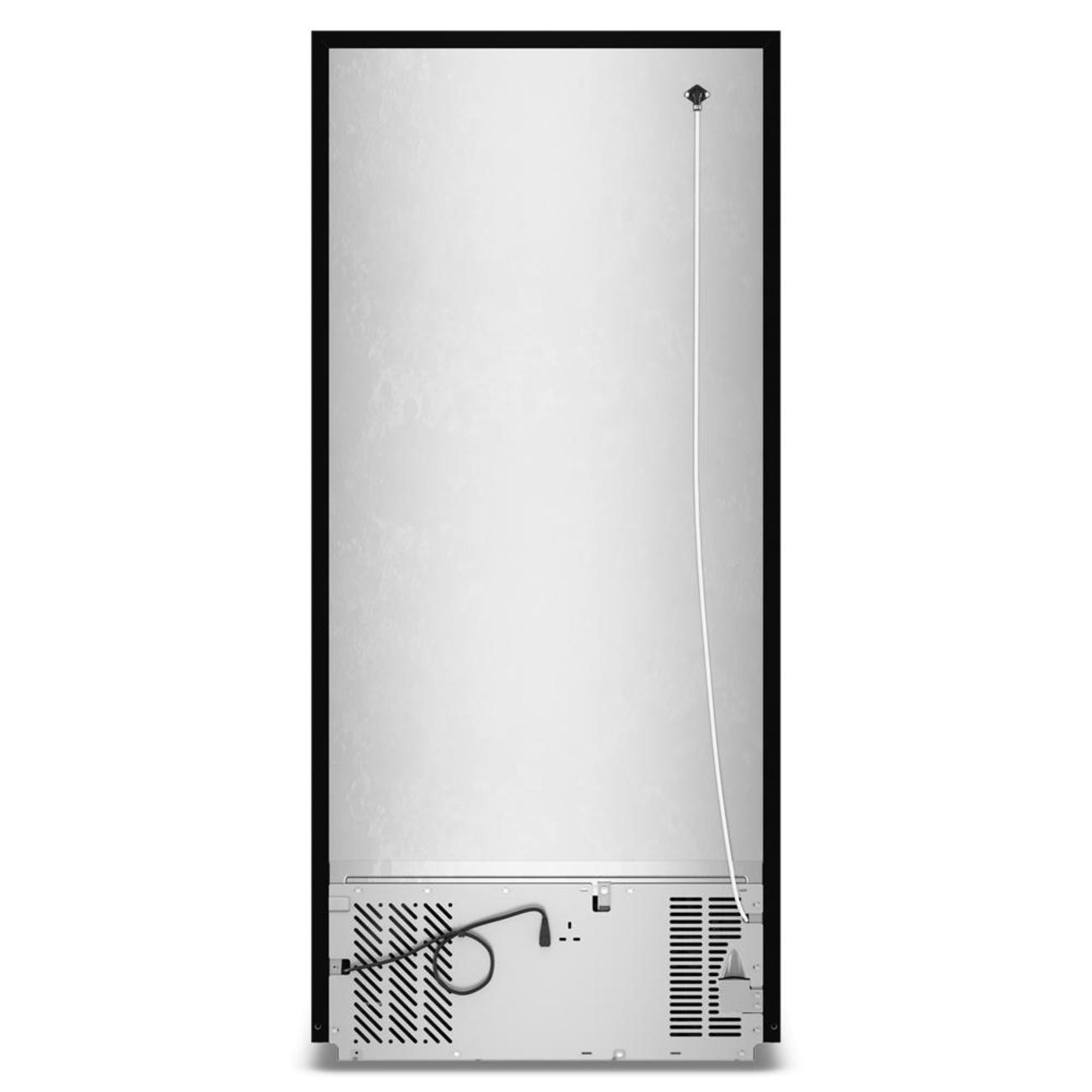 Back. Amana - 30 in. Wide 19 cu. ft. Garage Ready Top-Freezer Refrigerator and - Black.