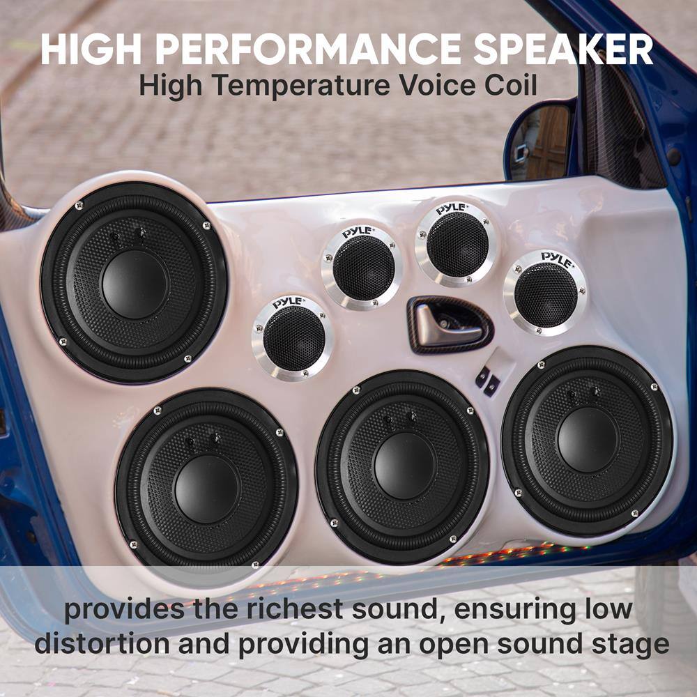 HIGH PERFORMANCE SPEAKER  
High Temperature Voice Coil  

provides the richest sound, ensuring low distortion and providing an open sound stage
