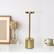 Alt View 11. Simple Designs - 12.75" Mushroom Magic Disc Dimming & Rechargeable Cordless 4-Way Touch Sensor Stick Desk Lamp - Gold.