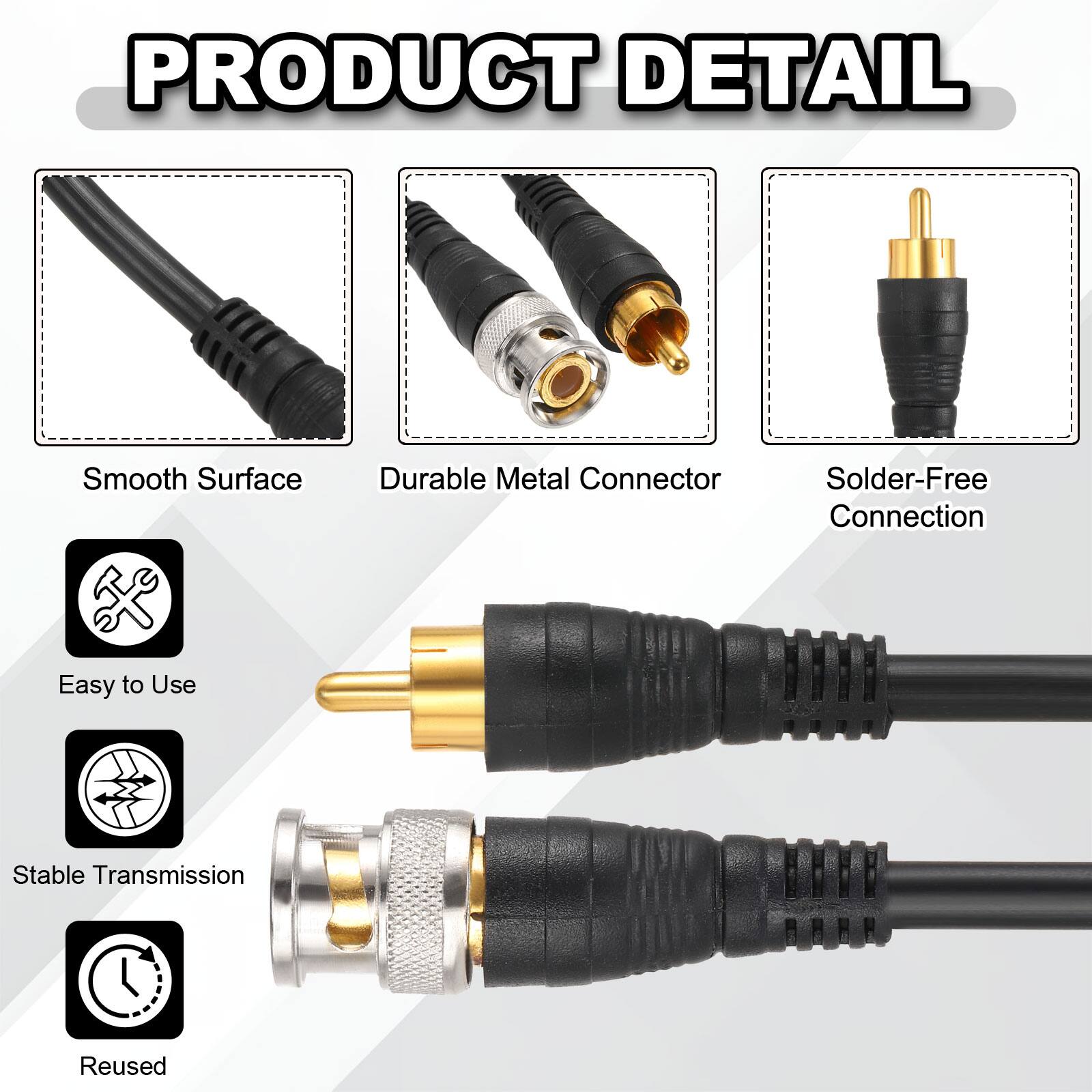 PRODUCT DETAIL

- Smooth Surface
- Durable Metal Connector
- Solder-Free Connection
- Easy to Use
- Stable Transmission
- Reused