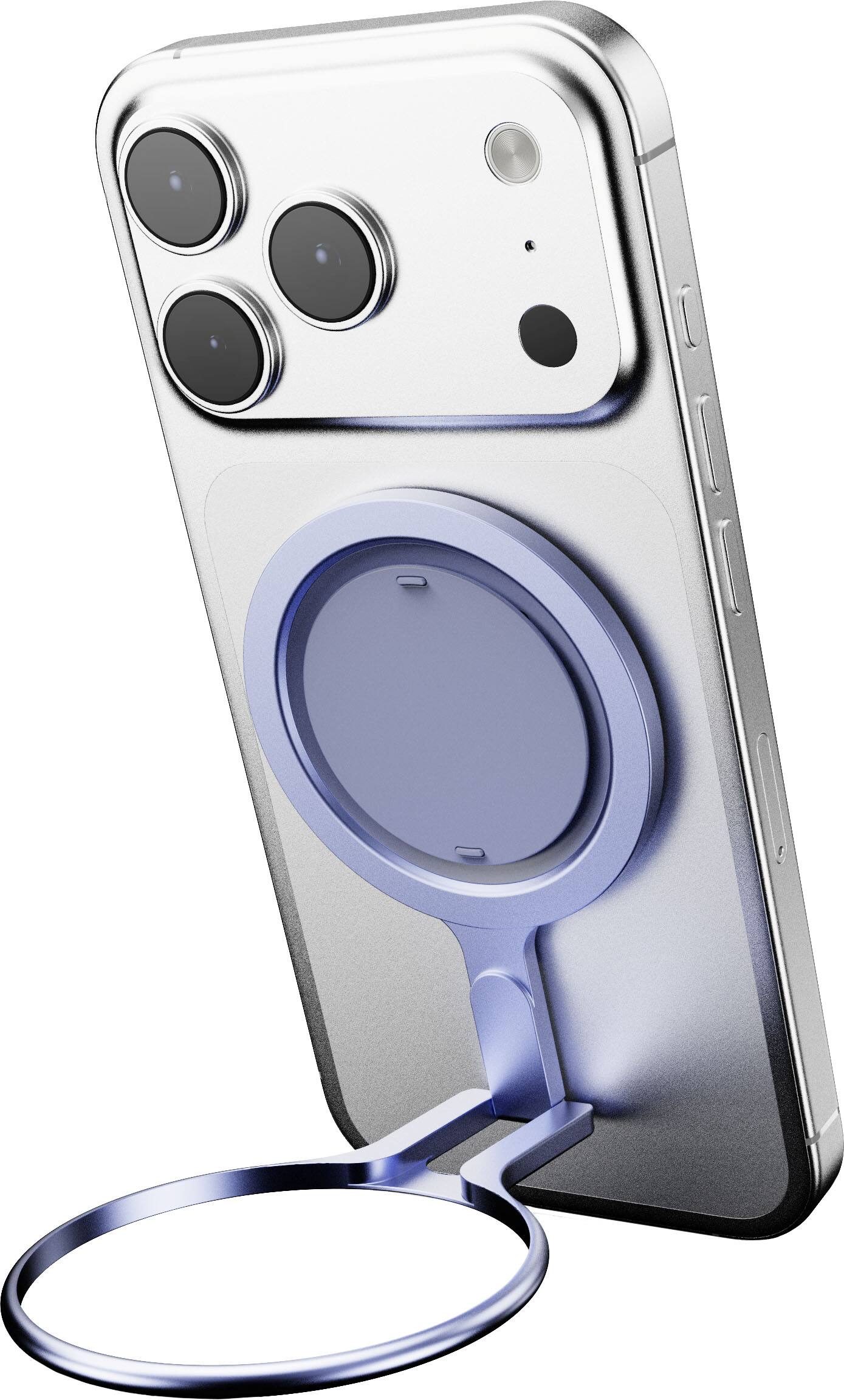 Alt View 1. OhSnap - Snap Grip Stand Magnetic Phone Grip - Portrait stand, Ultra Thin, Fits Any Phone - Orchid Slap.