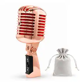 5 CORE - Retro Dynamic Vocal Microphone Vintage Classic Mic-RTRO MIC COPPER
