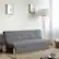 Alt View 1. Costway - Costway Convertible Futon Sofa Bed Adjustable Couch Sleeper w/ Two Drawers Grey - Grey.