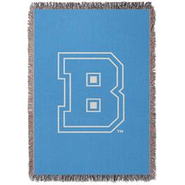 Chad & Jake - Brown Bears Woven Blanket - Blue