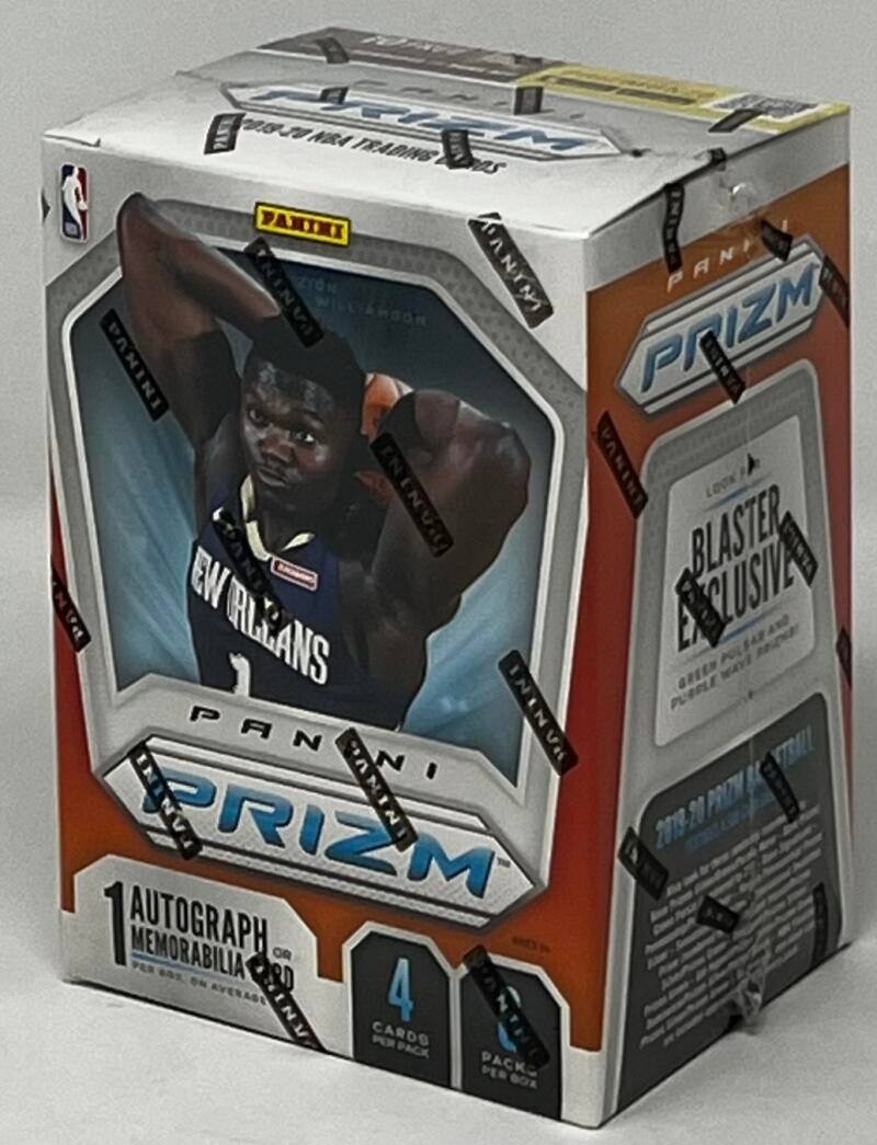 2077 NBA TRADING CARDS PANINI PRIZM 2019-20 PRIZM 1 AUTOGRAPH MEMORABILIA OR 4 AVERAGE PER PACK PACK PES 1 BLASTER EXCLUSIVE GREEN PURPLE PANINI