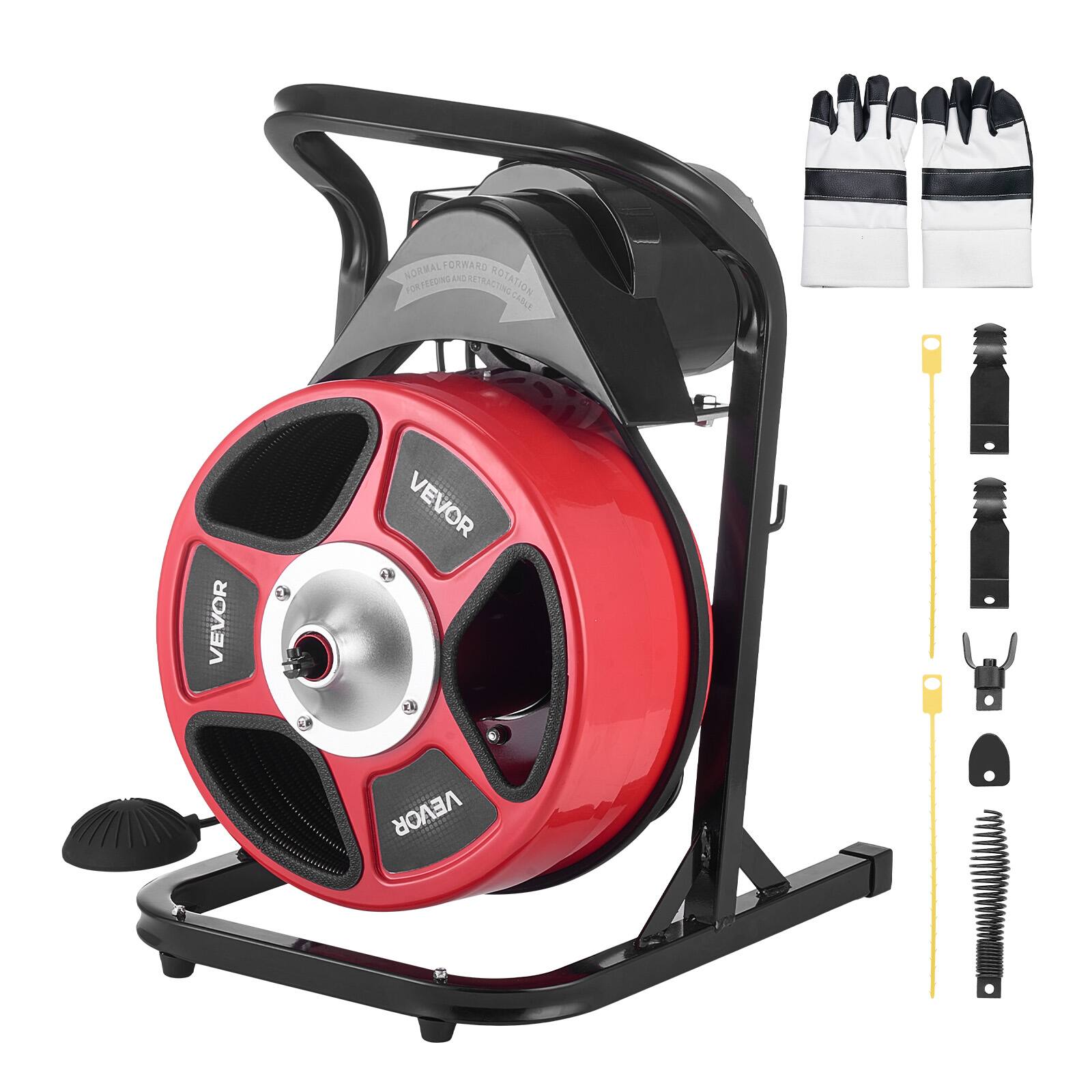 NORMAL FORWARD ROTATION  
PORTED AND RETRACTABLE  
VEVOR  
VEVOR  
VEVOR