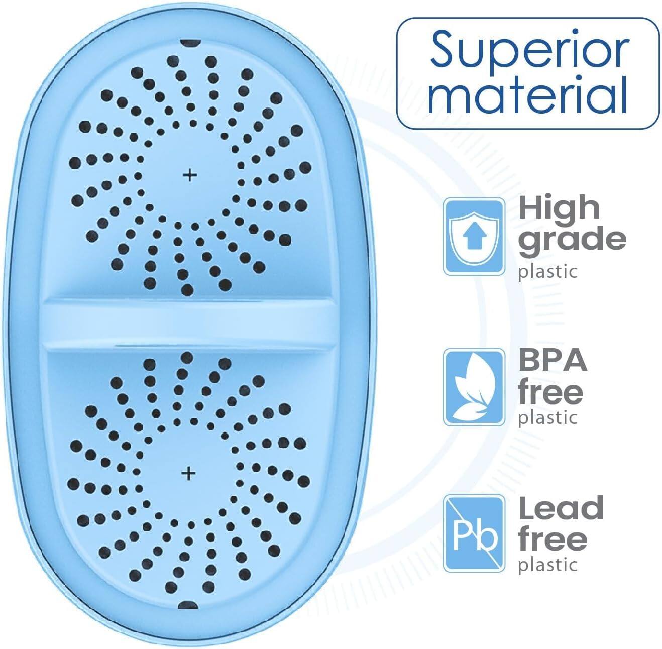 Superior material  
High grade plastic  
BPA free plastic  
Lead free plastic