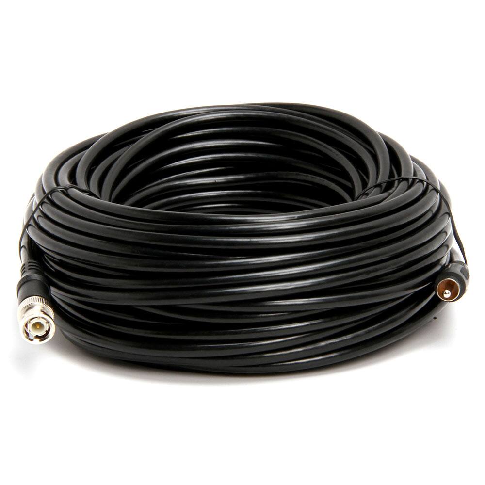 Angle. Cmple.com - Cmple RG59U 75 Feet BNC Male to RCA Male, 75 Ohm, Coaxial BNC to RCA Video Cable - Black - Black.