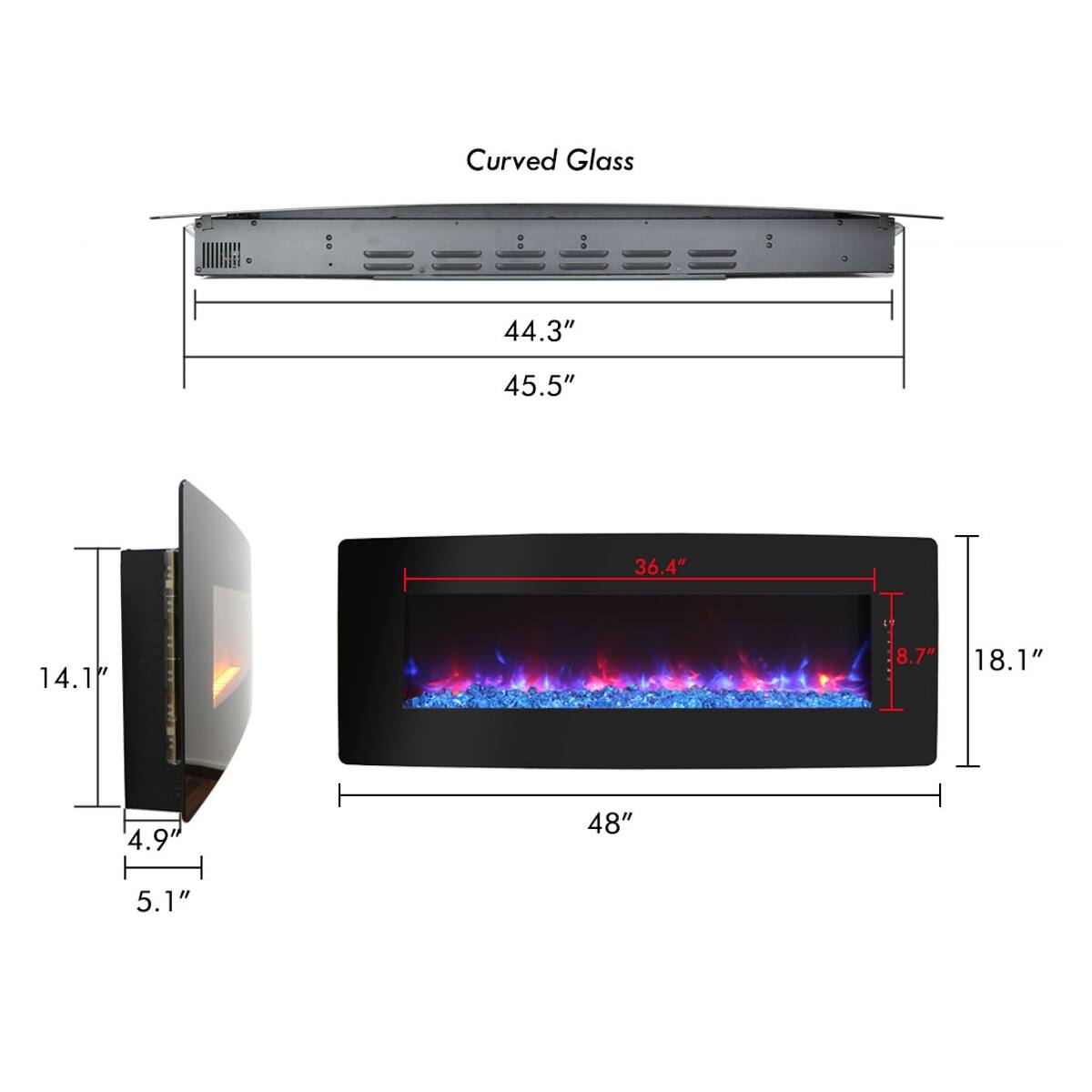 Curved Glass

44.3"
45.5"
36.4"
14.1"
8.7"
18.1"
4.9"
48"
5.1"