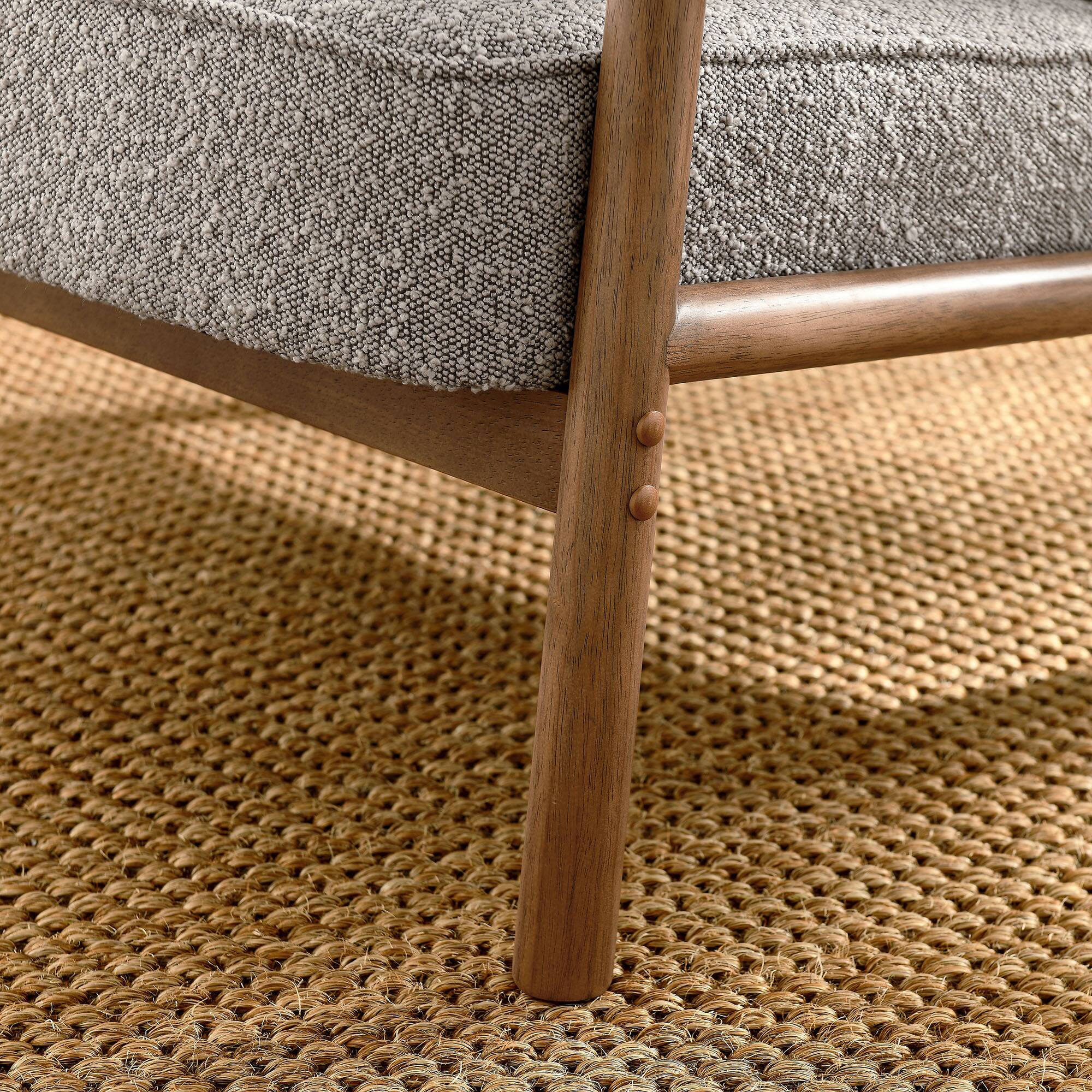 Alt View 1. Modway - Charlie Boucle Upholstered Armchair by Modway - Taupe.