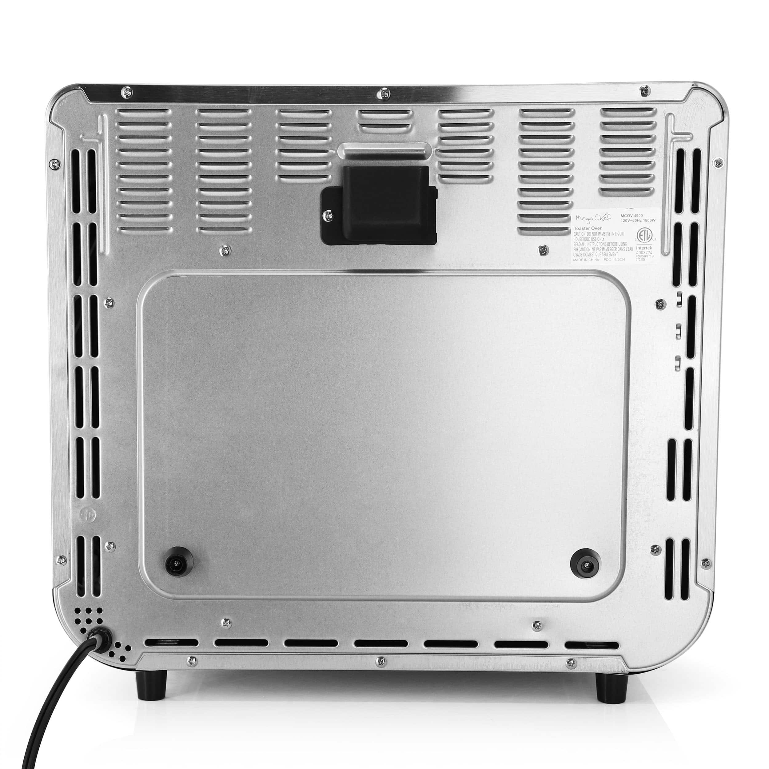 Alt View 7. MegaChef - MegaChef 26.4 Quart Digital Electric Multi-Function Air Fryer and Counter Top Oven - Silver.