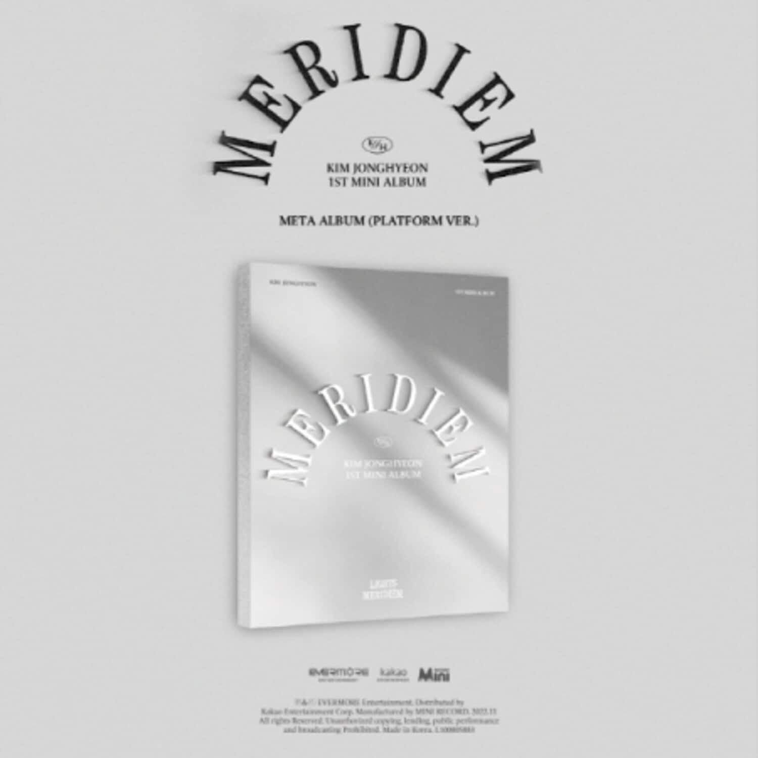 Kim Jonghyeon - Meridiem - Meta Album - incl. Photocard Album, Photocard, Accordion Booklet + - DISCLESS DIGITAL [Digital Download]