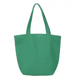 Unique Bargains - Canvas Tote Bag with Zipper, 10.2"x3.9" Grocery Bag with Handles, Cute Handbag for Birthday Gifts DIY - Avocado Green
