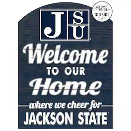 Jardine - Jackson State Tigers 16'' x 22'' Marquee Sign - Navy