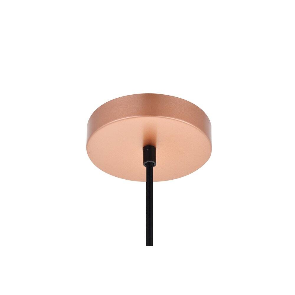 Back. Living District - Nora 1 Light Honey Gold Pendant - Honey Gold.