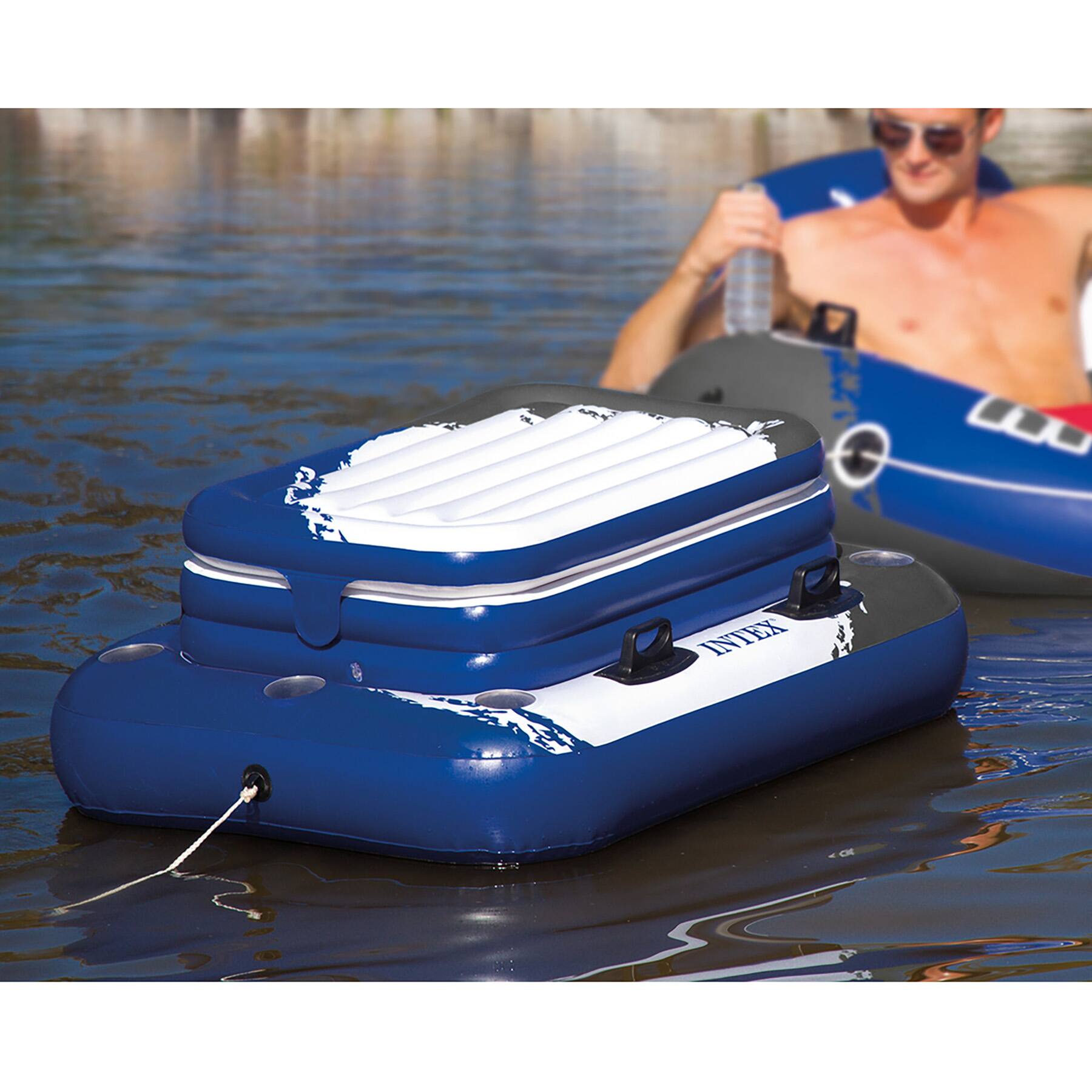 Back. Intex - Intex Mega Chill 2  Inflatable Float For Water Use.