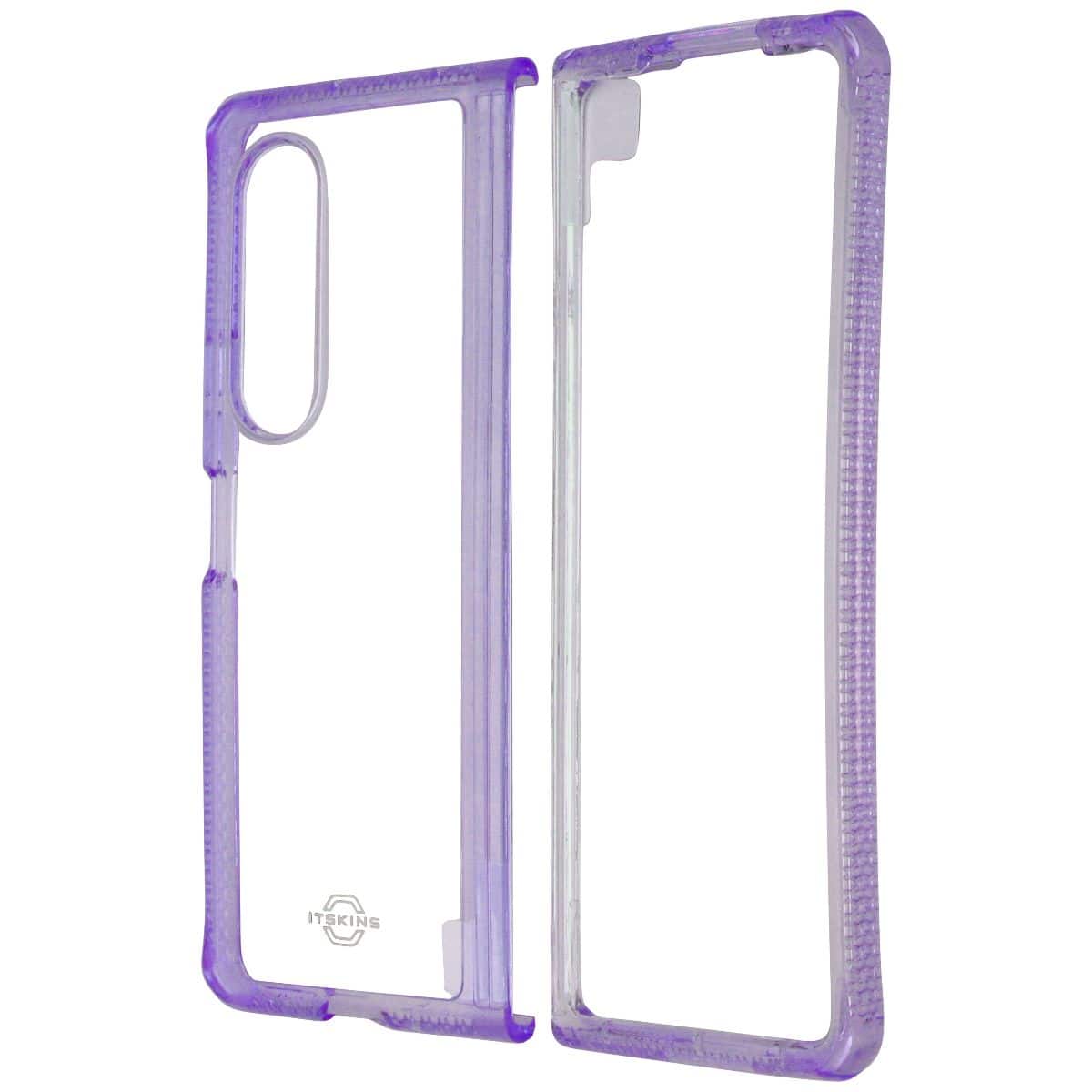 Itskins - Hybrid R // Clear Case for Samsung Galaxy Z Fold3 5G - Lavender/Clear - Purple