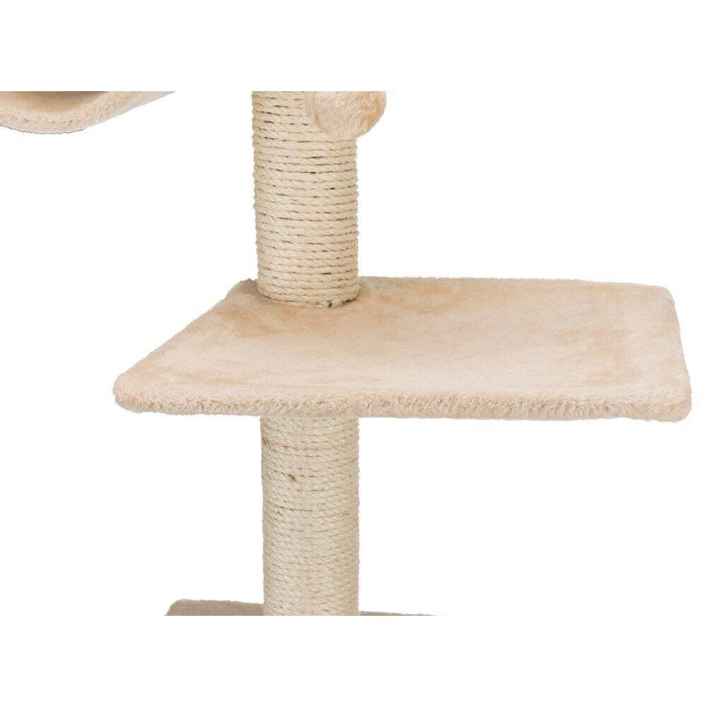 Alt View 2. TRIXIE - San Fernando Plush & Sisal 3-Level Cat Tree, Scratching Posts & Condo - Beige.