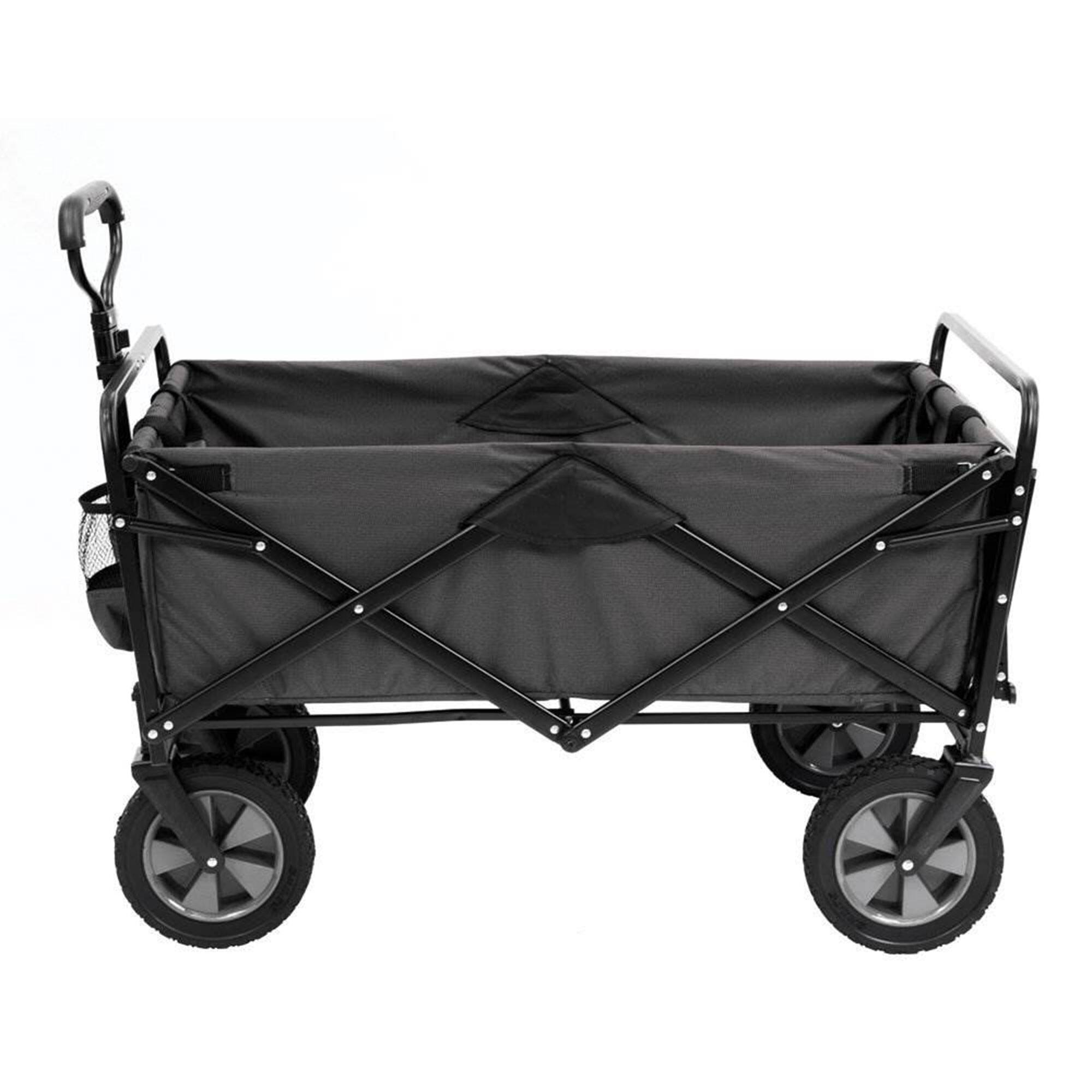 Alt View 5. Mac Sports - Mac Sports Collapsible Folding Outdoor Garden Utility Wagon Cart w/ Table, Grey - Gray.