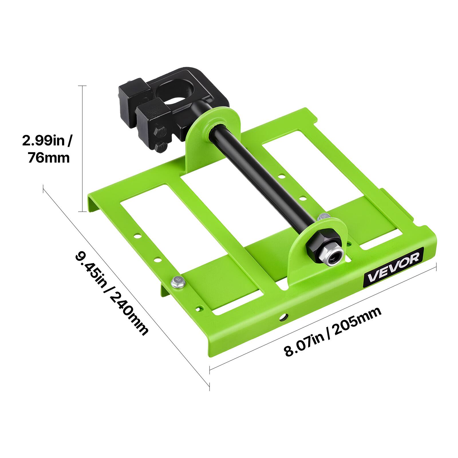 2.99in / 76mm  
9.45in / 240mm  
8.07in / 205mm  
VEVOR
