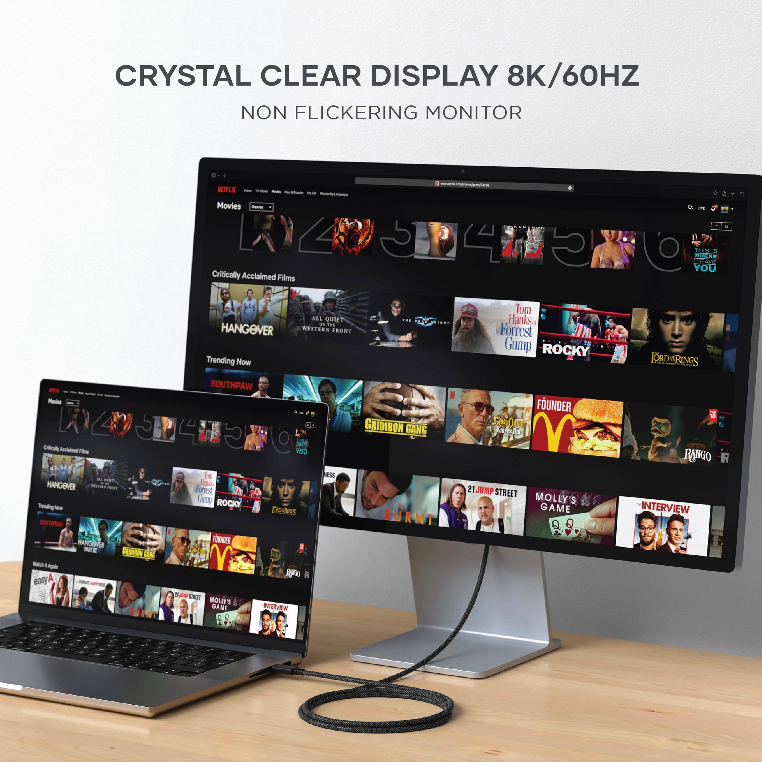 CRYSTAL CLEAR DISPLAY 8K/60HZ NON FLICKERING MONITOR

Movies
- Critically Acclaimed Films
  - Tom Hanks, Forrest Gump
  - ROCKY
  - HANGOVER
  - WESTERN FRONT
  - SOUTHPAW
  - FOUNDER
  - BURNT
  - RANGO
  - 21 JUMP STREET
  - MOLLY'S GAME
  - INTERVIEW

Trending Now
- HANGOVER
- ROCKY
- FOUNDER
- BURNT
- RANGO
- 21 JUMP STREET
- MOLLY'S GAME
- INTERVIEW