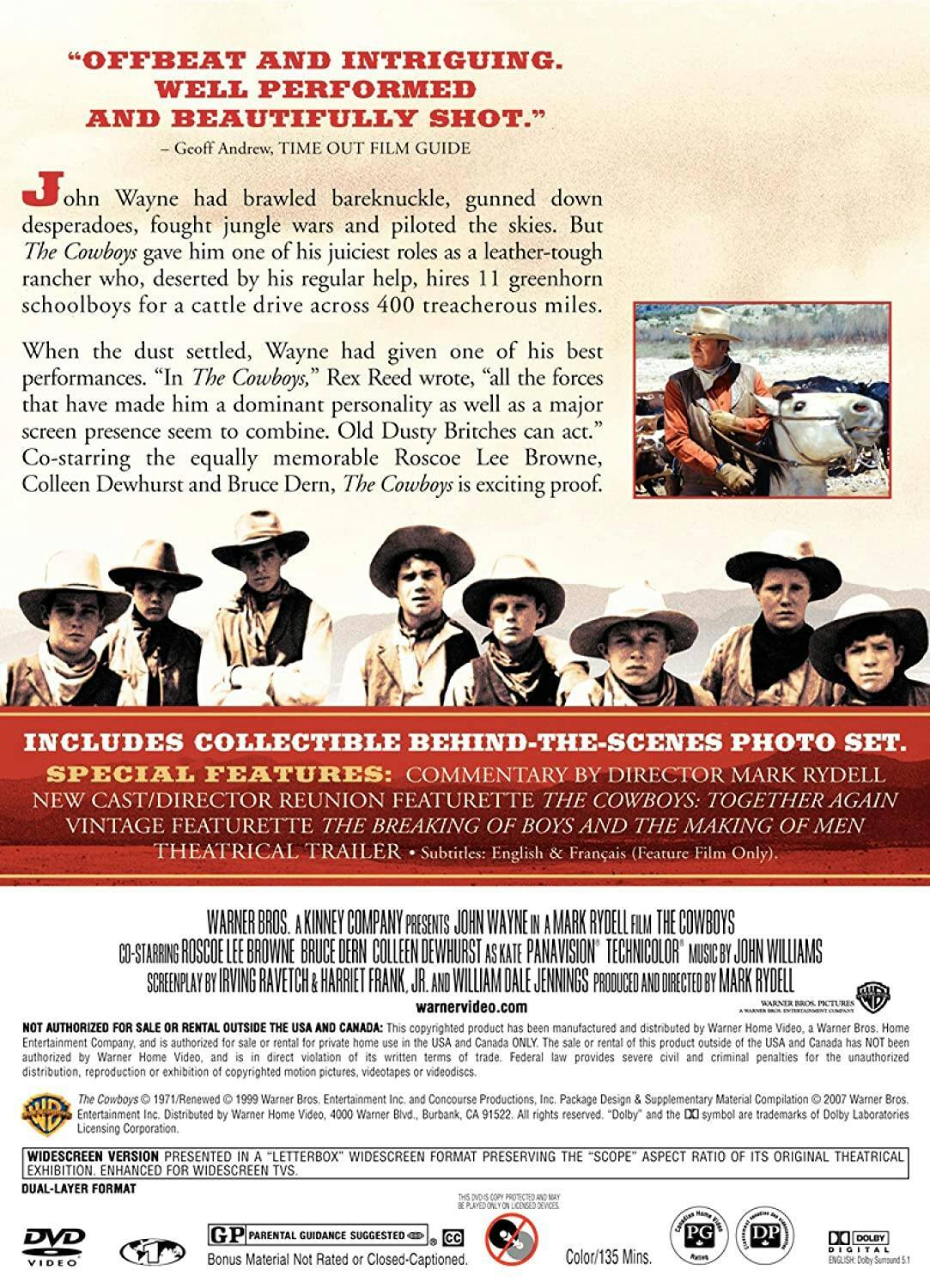 Back. The Cowboys [Blu-ray].