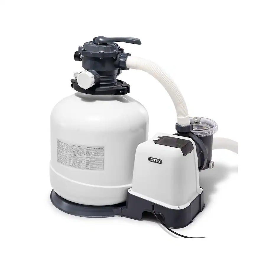 Intex Cleaners Intex ZX100 Automatic Pressure Side Pool Cleaner with Pool Sand Filter ...