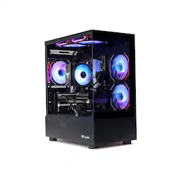 MXZ - High Performance Gaming PC, AMD Ryzen 7 7500F,RX 9060XT,16GB DDR5 6000Mhz,1TB NVME,Windows 11 Pro Ready to Use - Black