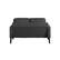 Front. Lifestyle Solutions - Nerd Loveseat with Power and USB ports - Black.
