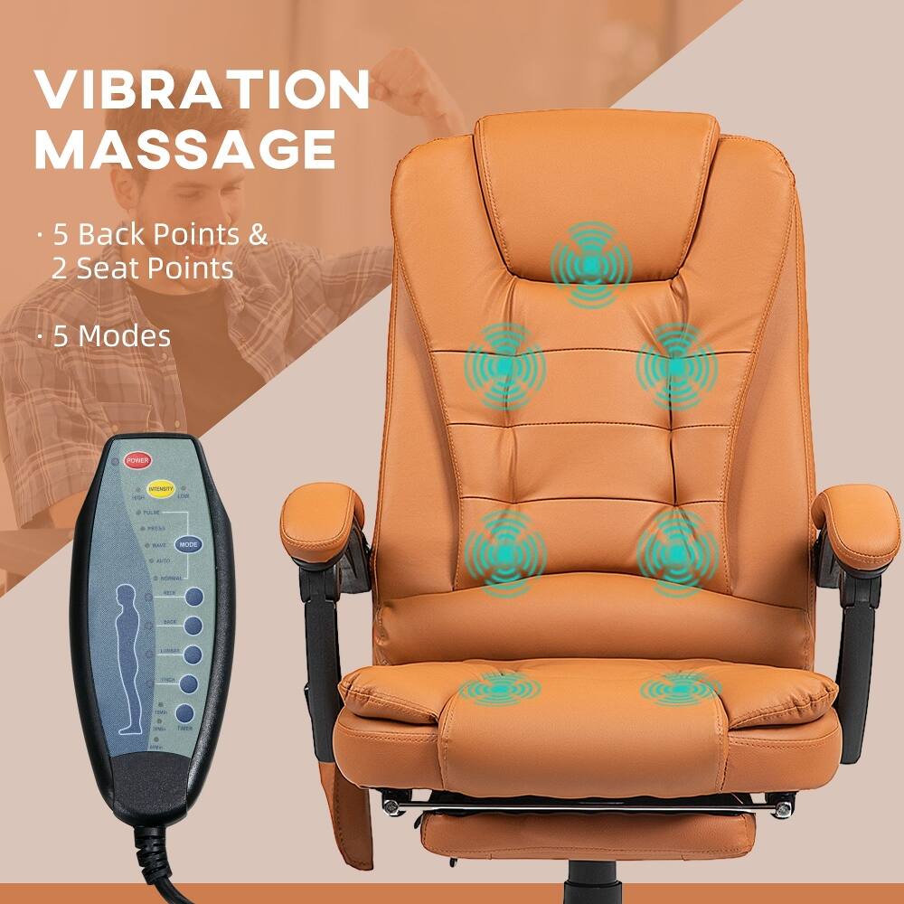 VIBRATION MASSAGE  
5 Back Points & 2 Seat Points  
5 Modes