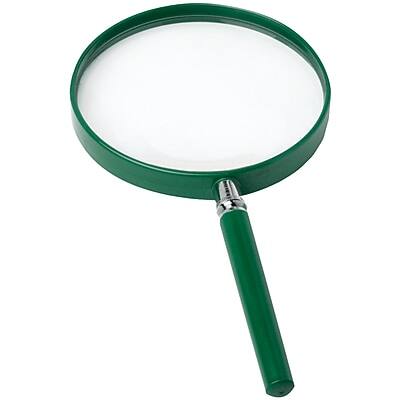 Front. Carson - Carson Optical BigEye 2x Round Hand Magnifier, Green (CSNHU20) - Green.