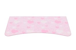 Arozzi - Full-Surface, Interchangeable, Water-Resistant, and Washable Mouse Pad with Stitched Edges - D035 ( Hearts ) - Pink