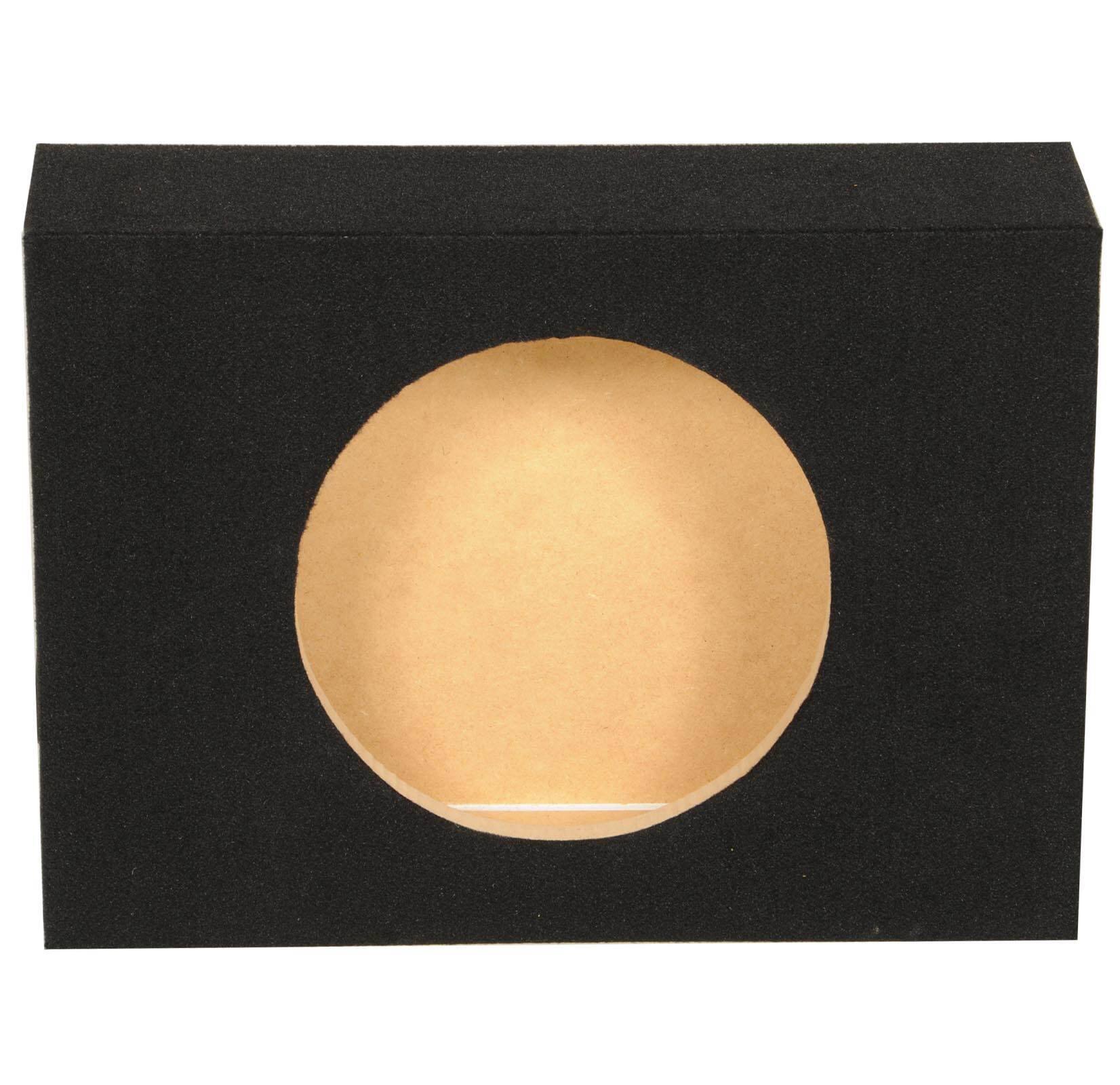 Alt View 5. QPower - Q Power Shallow Single 12 In Sealed MDF Truck Subwoofer Enclosure Box, Charcoal - Charcoal Gray.