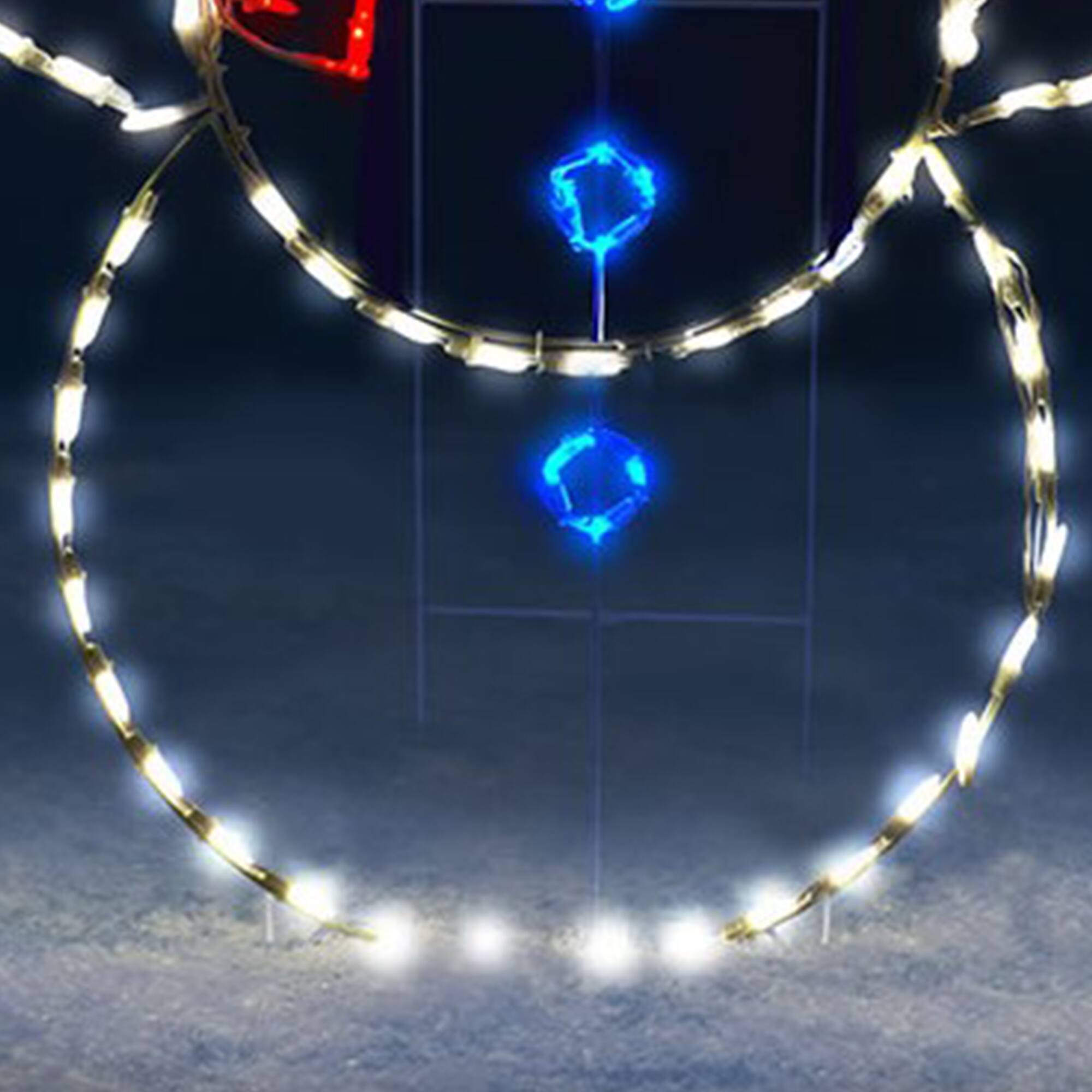 Alt View 3. ProductWorks - ProductWorks 60" Pro-Line LED Animation Juggling Snowman Christmas Yard Decor - Multicolored.