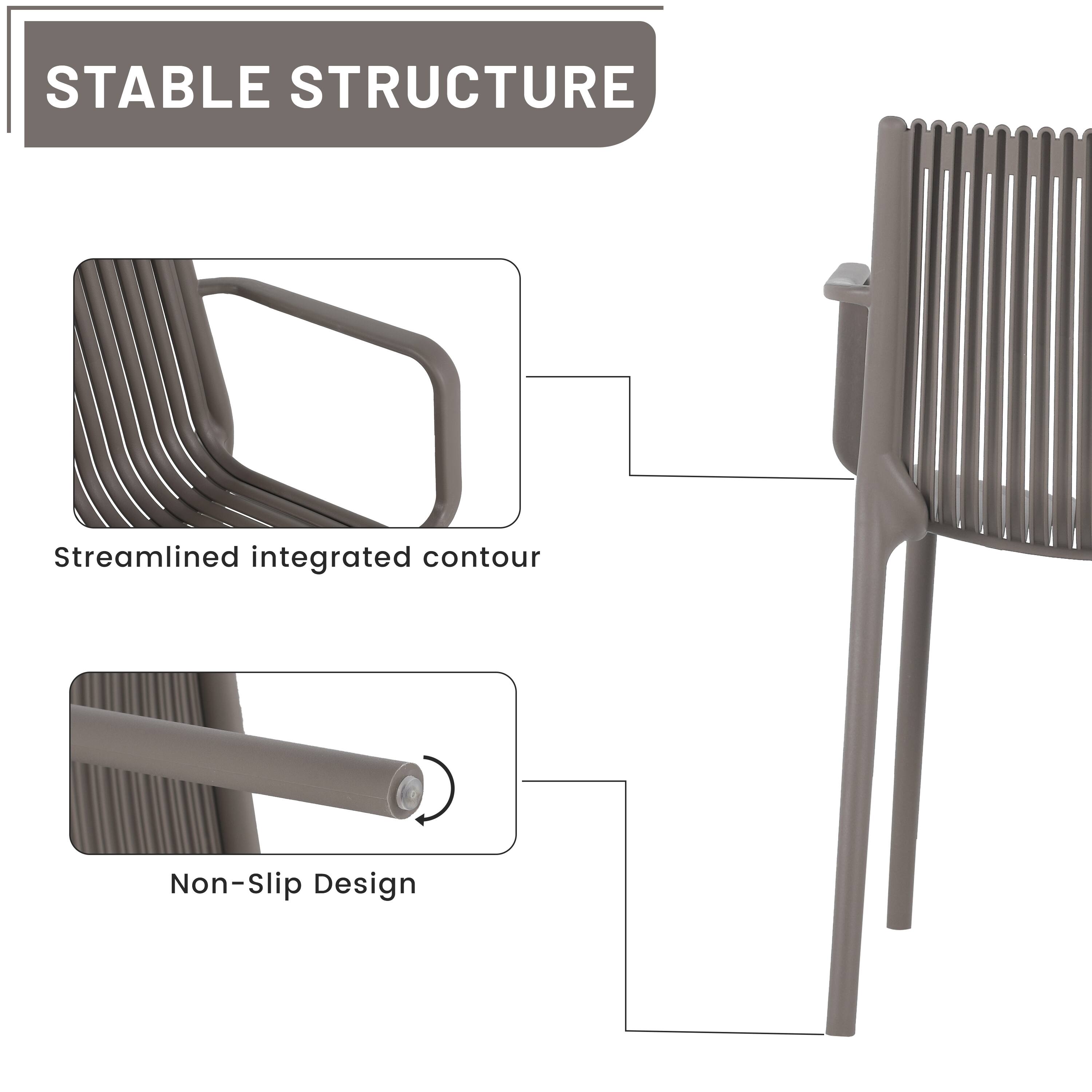 STABLE STRUCTURE  
Streamlined integrated contour  
Non-Slip Design
