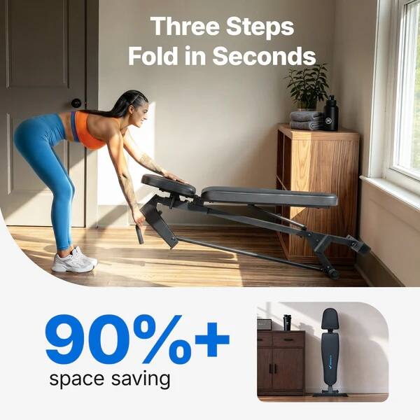 Three Steps Fold in Seconds  
90%+ space saving