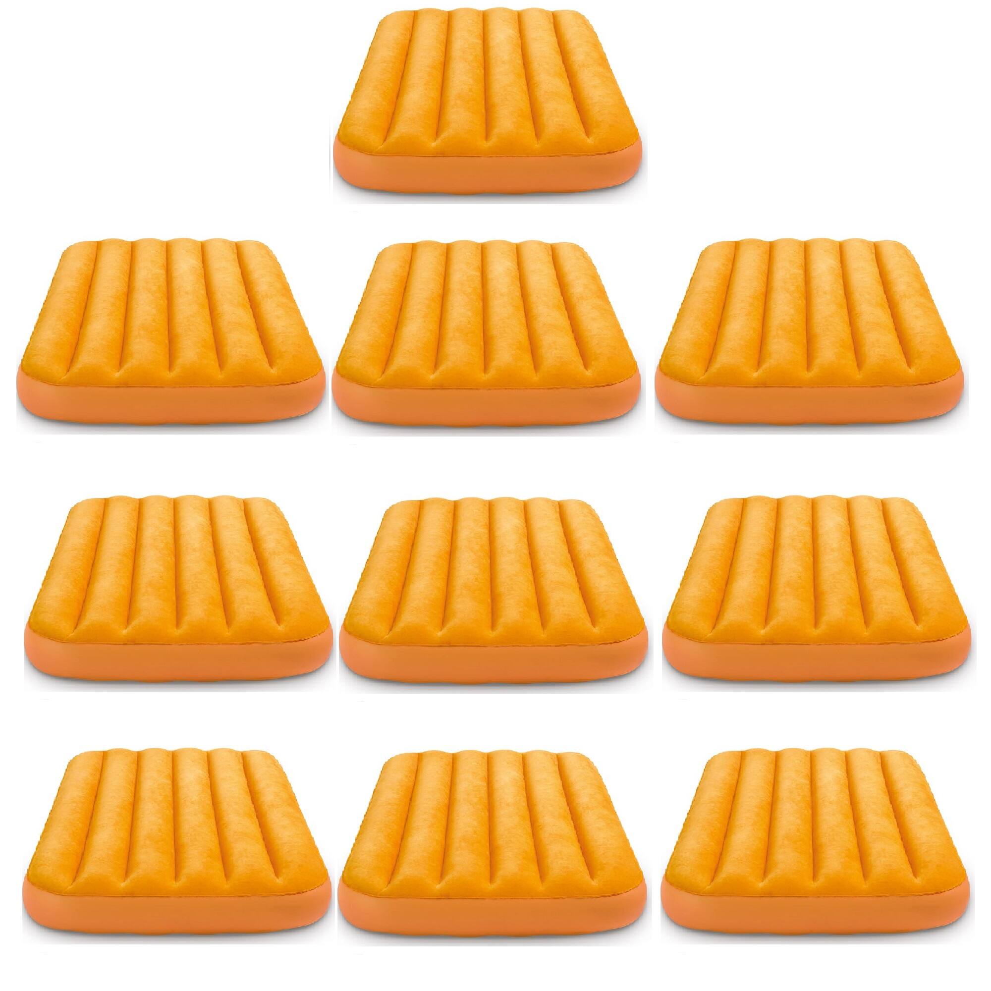 Alt View 4. Intex - Intex Cozy Kidz Bright & Fun-Colored Inflatable Air Bed w/ Carry Bag (10 Pack) - Blue or orange.
