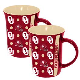 The Memory Company - Oklahoma Sooners 2-Pack 15oz. Line Up Ceramic Mugs - Multicolor