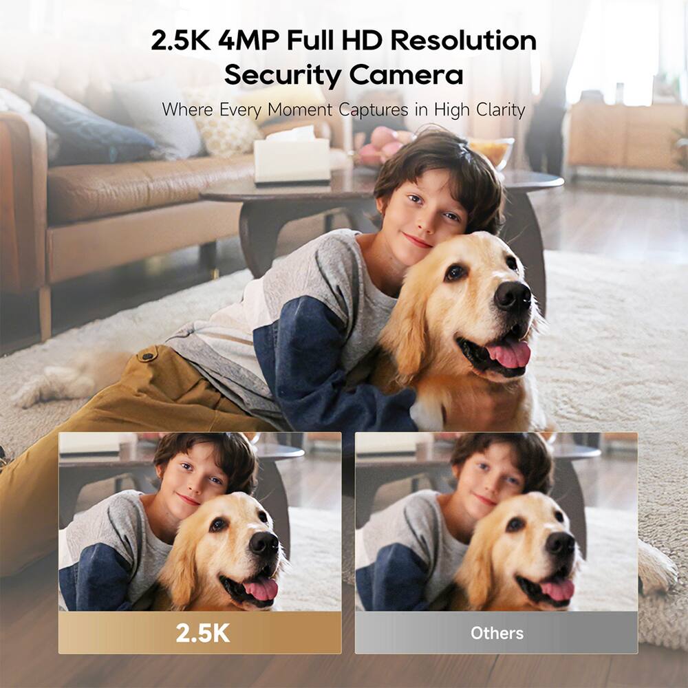 2.5K 4MP Full HD Resolution Security Camera  
Where Every Moment Captures in High Clarity